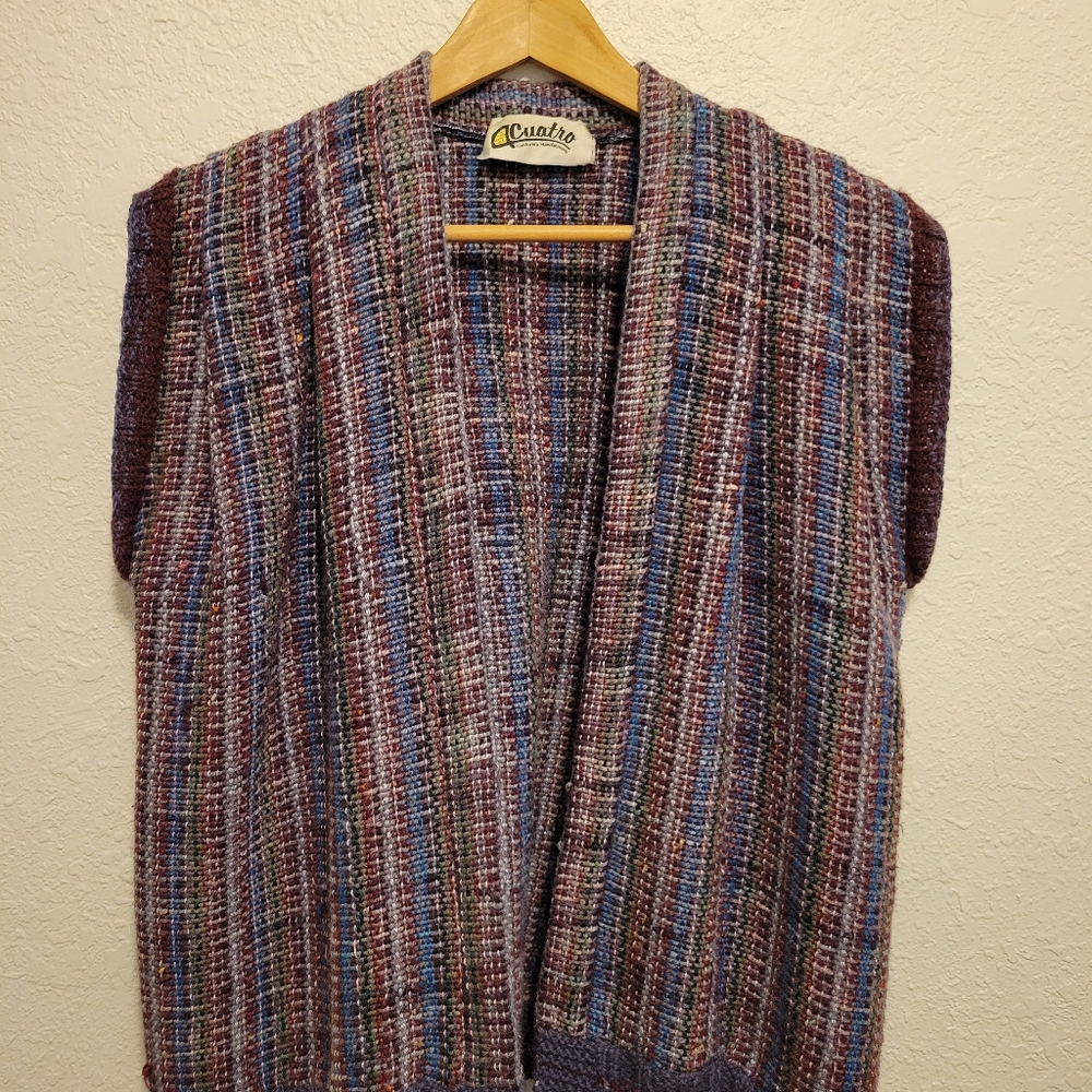 Vintage - open front sleevless sweater